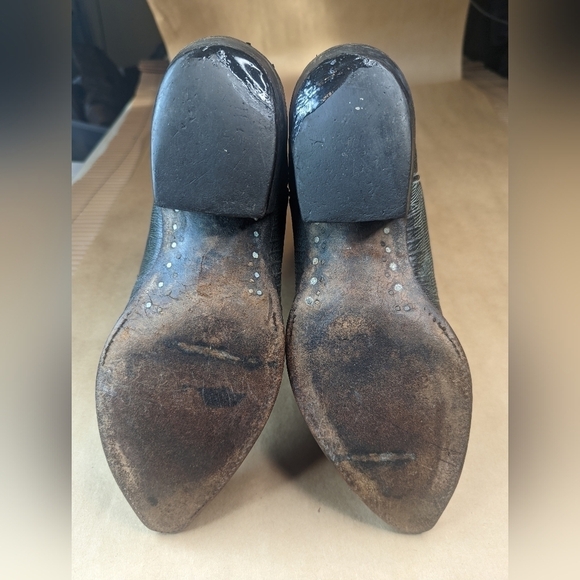 Larry Mahan boots men's size 7M Exotic Genuine Green Teju Lizard Classic Western - Picture 13 of 13